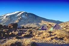Camping enroute Kilimanjaro Climb