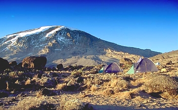 Camping enroute Kilimanjaro Climb